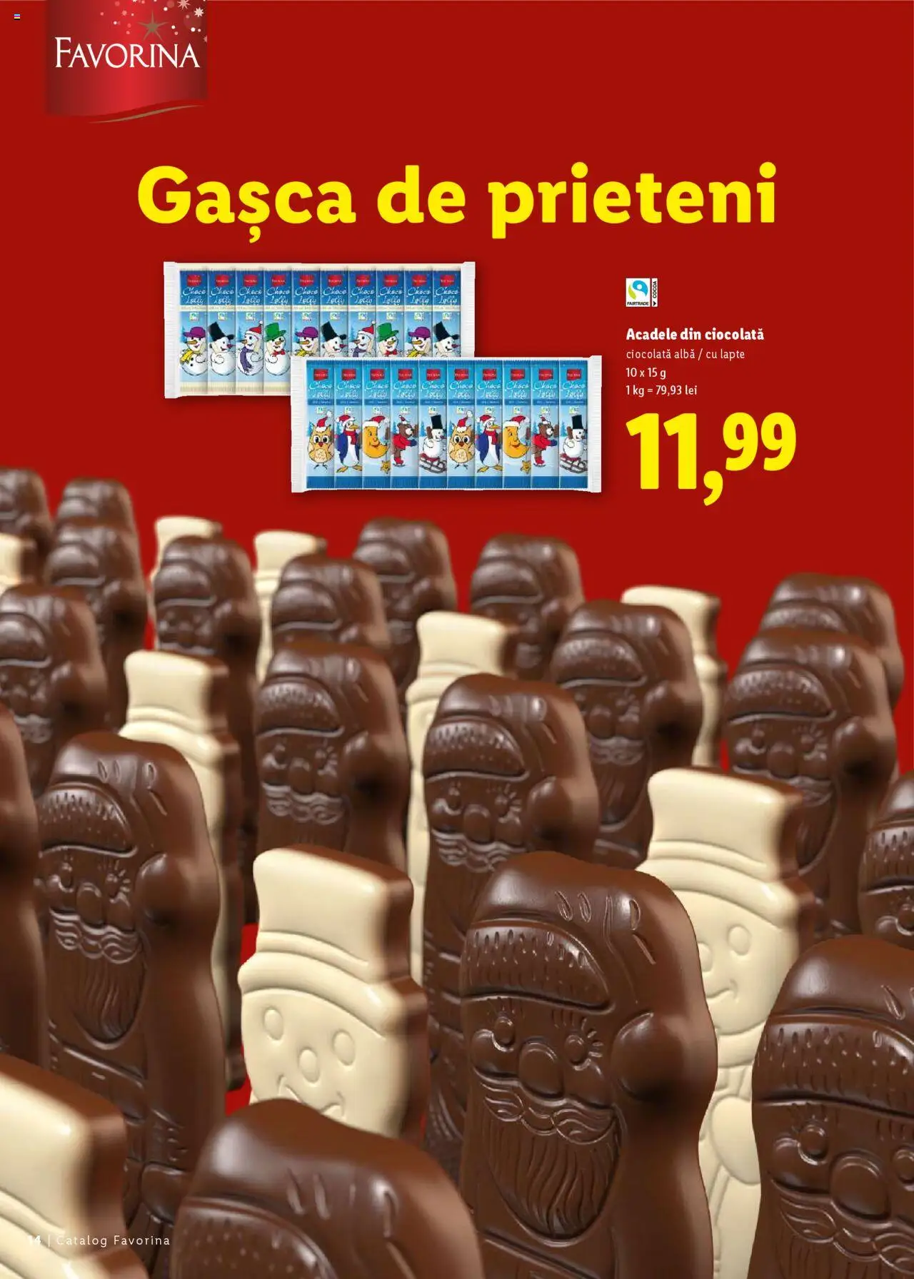 Noul catalog Lidl – valabil de la 16.10.2025 | Pagină: 14 | Produse: Lapte, Ciocolată, Acadele