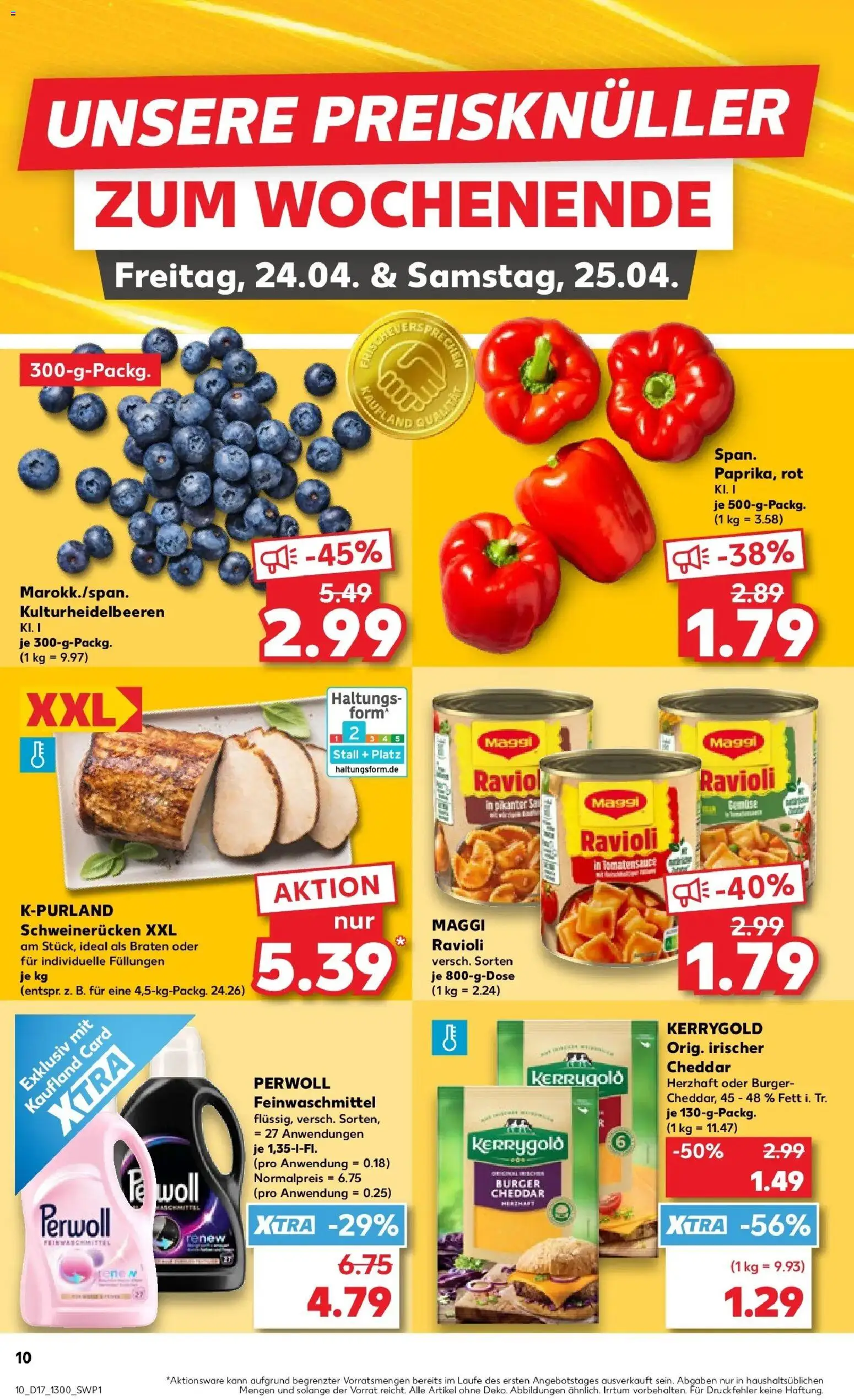 Kaufland Prospekt Viersen	 – gültig ab 23.04.2026 | Seite: 10 | Produkte: Maggi, Burger, Perwoll, Schweinerucken