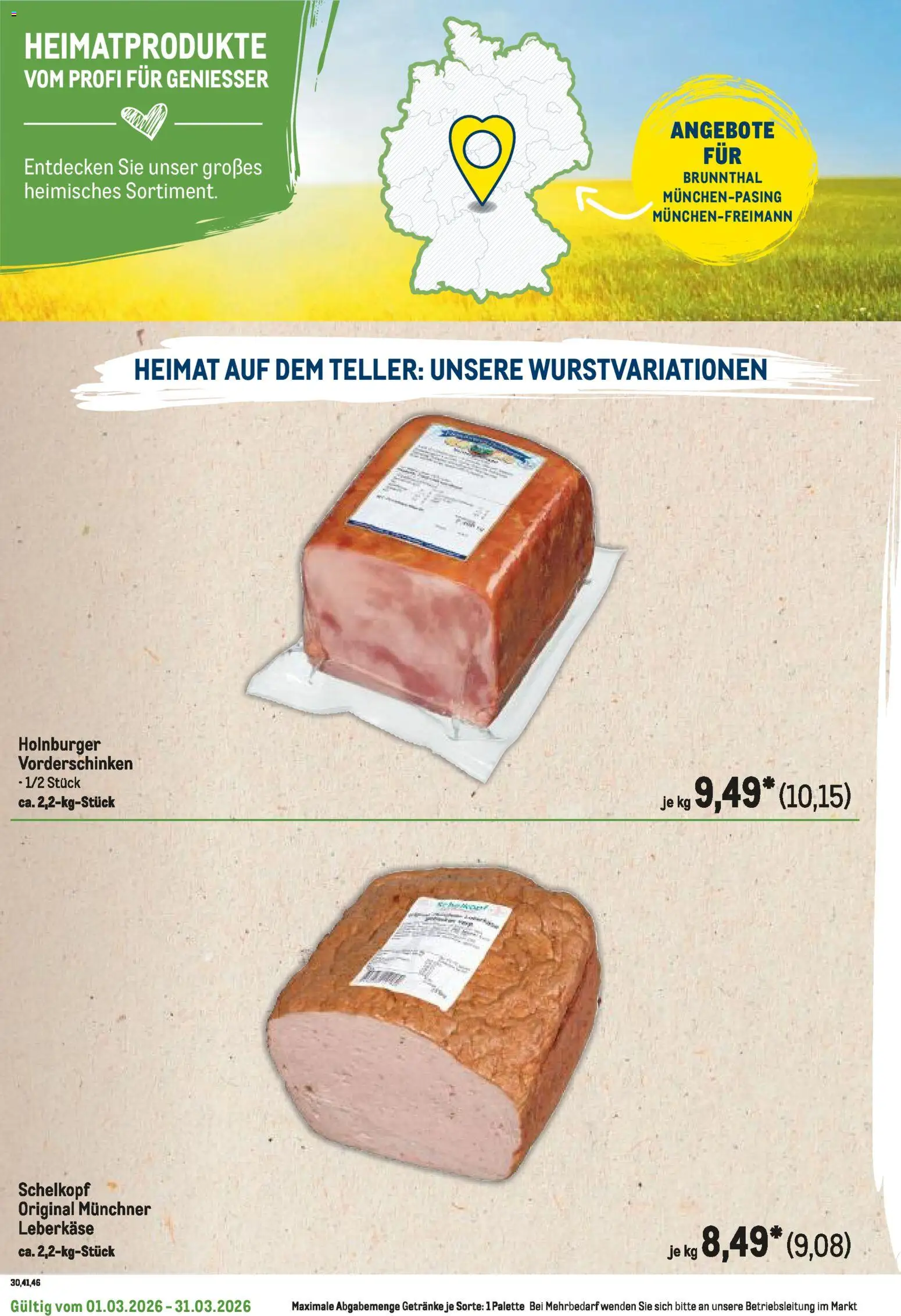 Metro Regionaler Flyer – gültig ab 01.03.2026 | Seite: 86 | Produkte: Leberkase