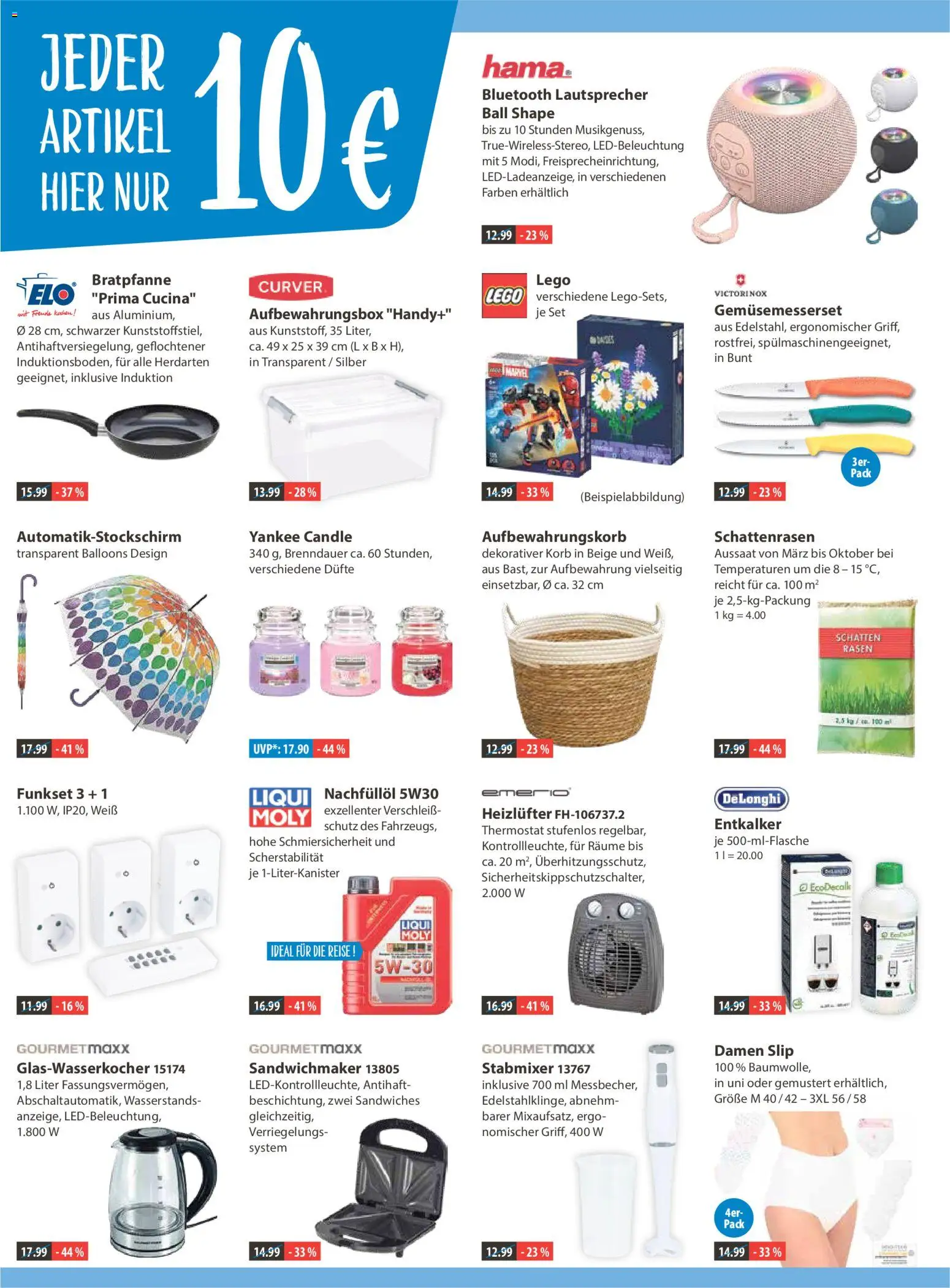 V-Markt - Hallertau / Oberpfalz – gültig ab 22.01.2026 | Seite: 16 | Produkte: Lautsprecher, Sandwichmaker, Korb, Stabmixer