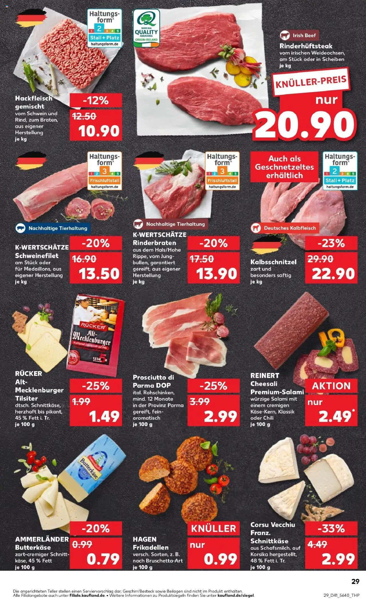 Kaufland prospekt Delitzsch	 – gültig ab 13.10.2025 | Seite: 29 | Produkte: Rinderbraten, Schweinefilet, Chili, Steak