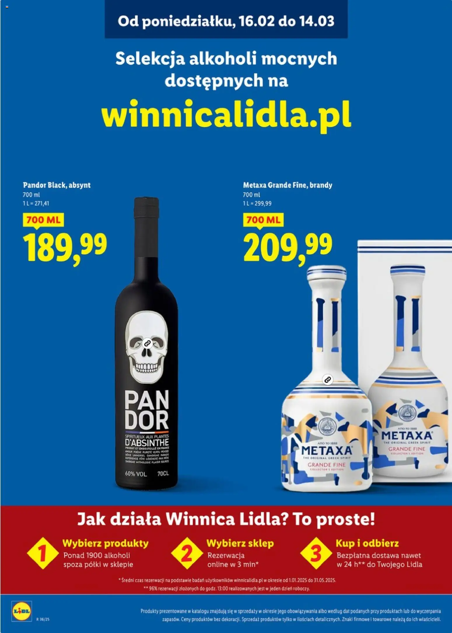 Lidl Katalog alkoholi mocnych od 16.02.2026 | Strona: 25 | Produkty: Metaxa