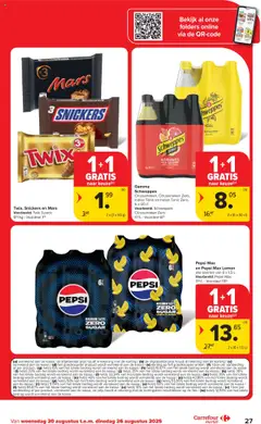  | Pagina: 27 | Producten: Pepsi max, Mars, Snickers, Folders