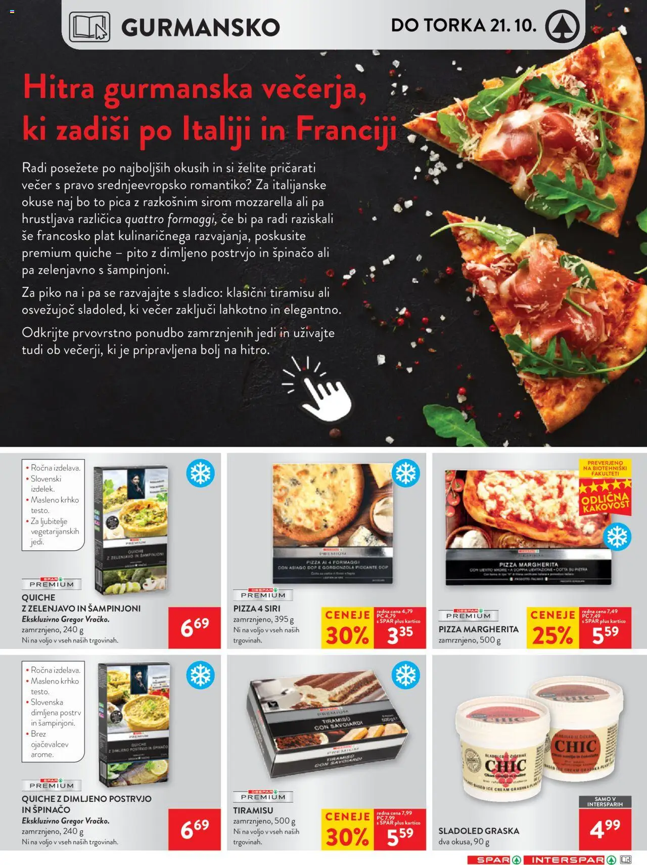 Novi Spar katalog ponudbe – veljaven od 15.10.2025 | Stran: 15 | Izdelki: Postrv, Pica, Sladoled
