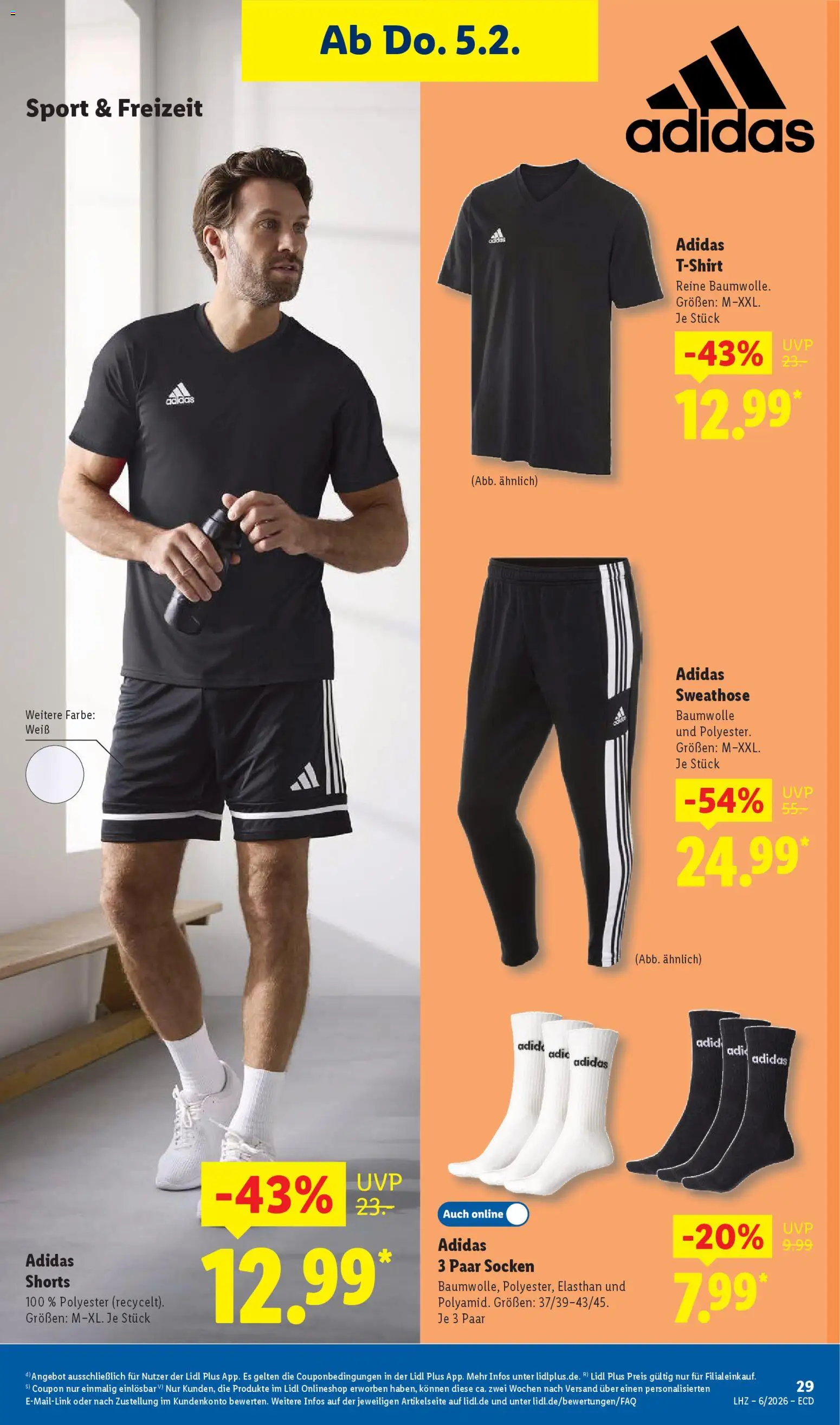 Lidl - Prospekt – gültig ab 02.02.2026 | Seite: 39 | Produkte: Sweathose, Socken