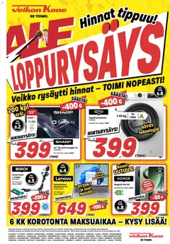 Veikon Kone-mainoslehti voimassa 19.01.2026 alkaen