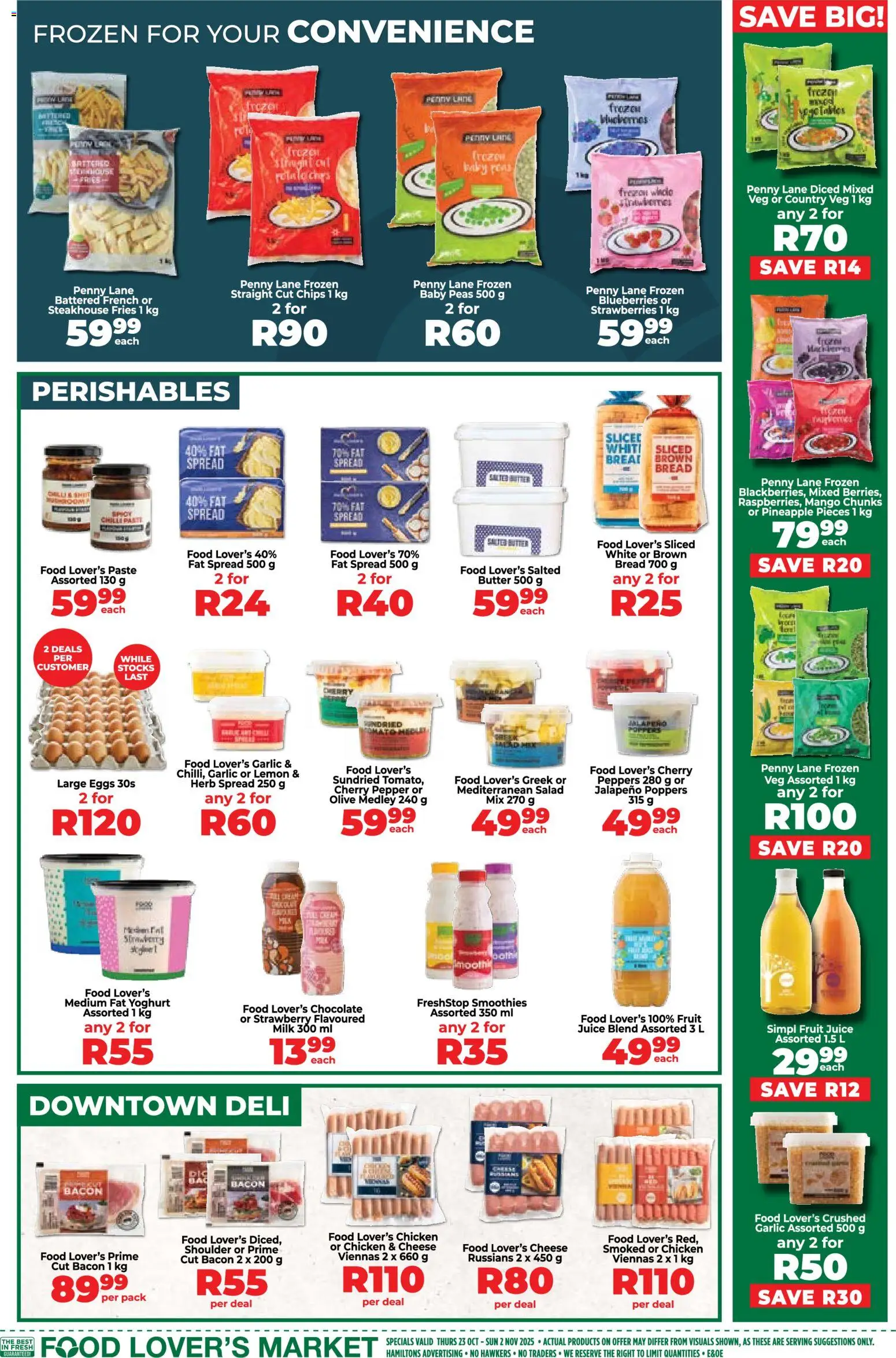 New Food Lover's Market catalogue – valid from 23.10.2025 | Page: 9 | Products: Milk, Eggs, Chicken, Lemon