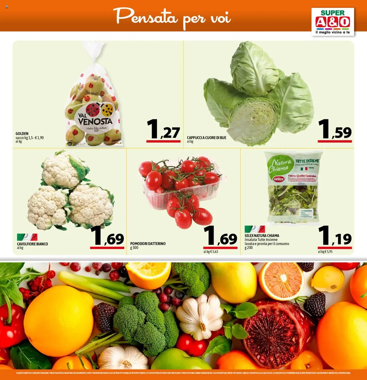 Volantino A&O del 18.09.2025 | Pagina: 3 | Prodotti: Tè, Insalata, Pomodori, Cavolfiore