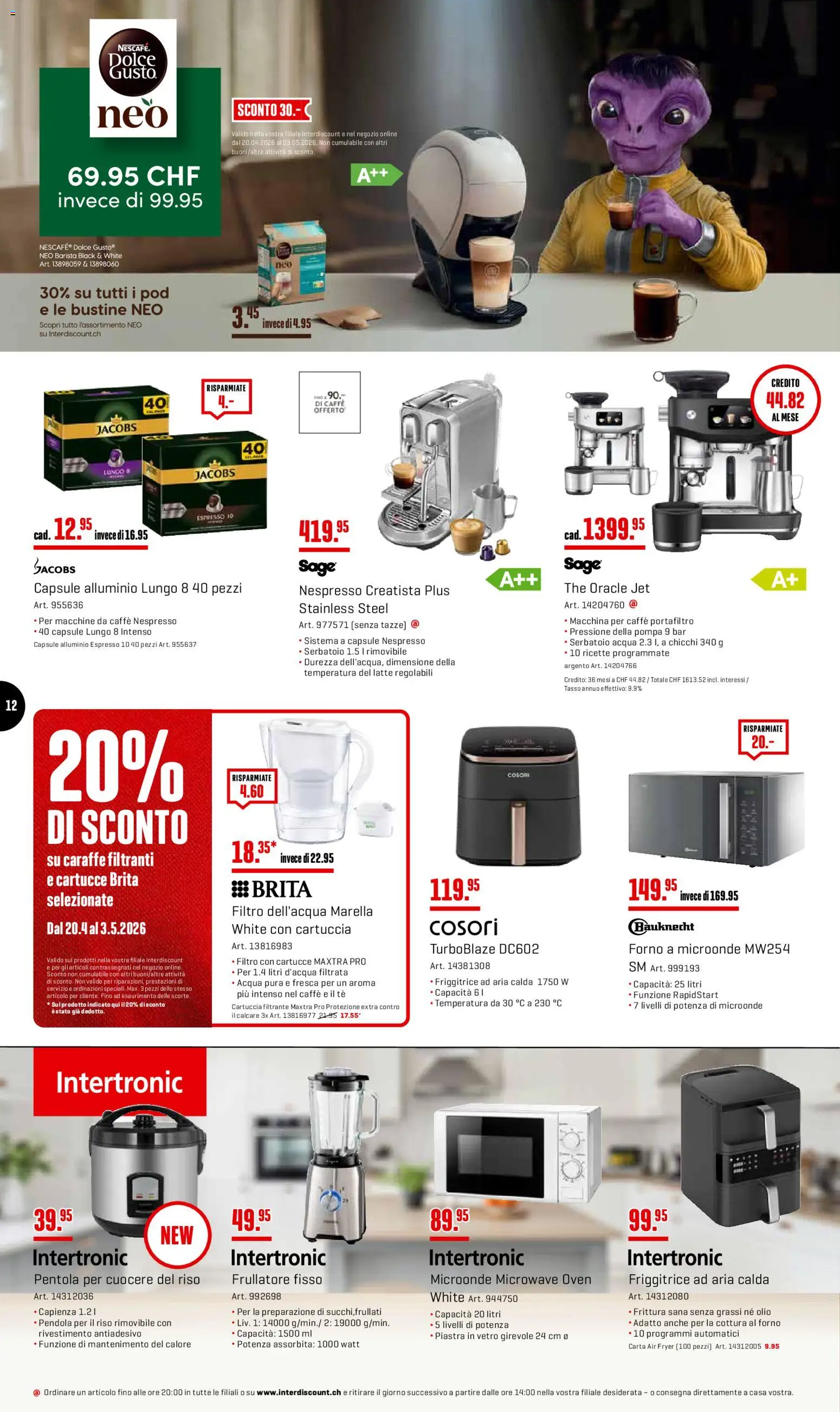 Interdiscount aktionen 20% di sconto  IT – gültig ab 27.04.2026 | Seite: 12