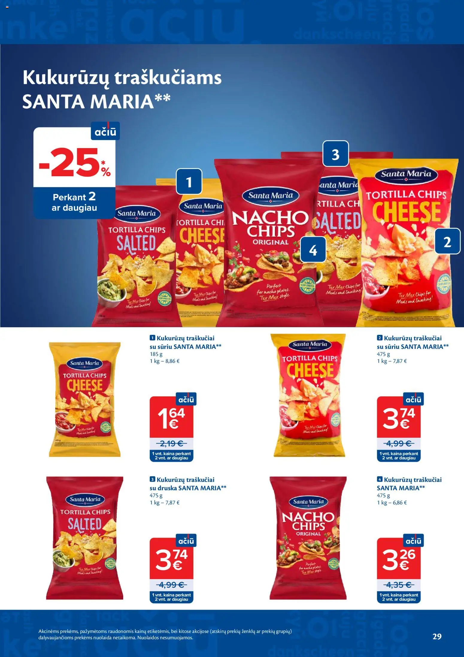 MAXIMA akcijos nuo 21.04.2026 | Puslapis: 29 | Prekių: Druska, Traškučiai