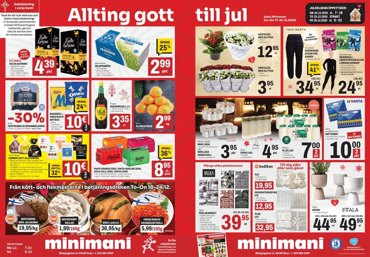 Minimani Tarjoukset - Vaasa – voimassa 17.12.2025 alkaen | Sivu: 2 | Tuotteet: Vadelma, Oreo, Coca cola, Fanta