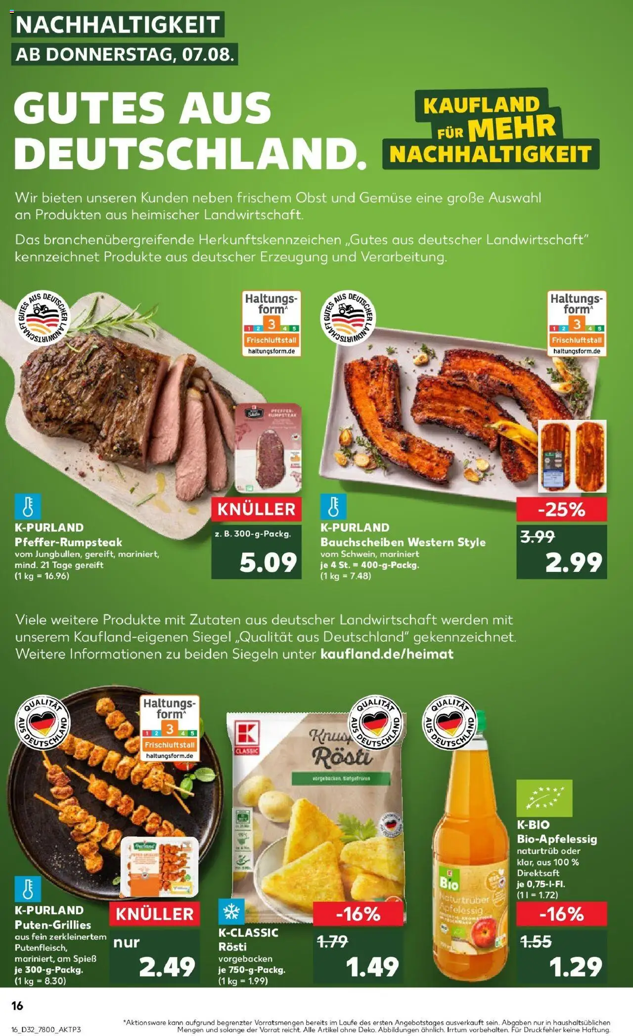 Kaufland prospekt Leonberg	 - gültig ab dem 10.08.2025 | Seite: 29 | Produkte: Apple, Gemüse, Obst, Steak
