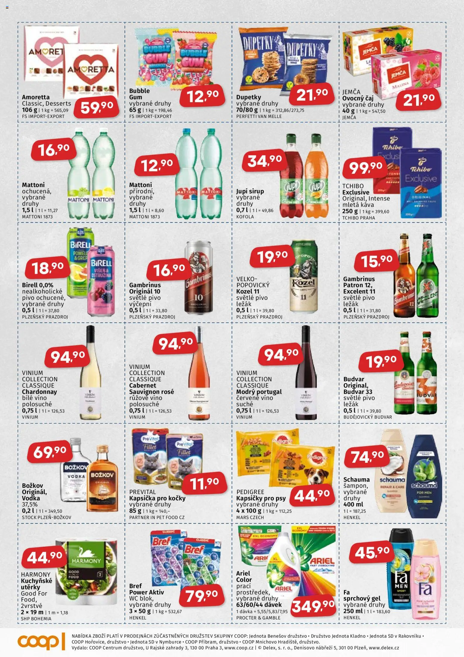 Coop leták - Středočeský region od 22.04.2026 | Strana: 3 | Produkty: Vodka Božkov, Mattoni, Pivo, Wc