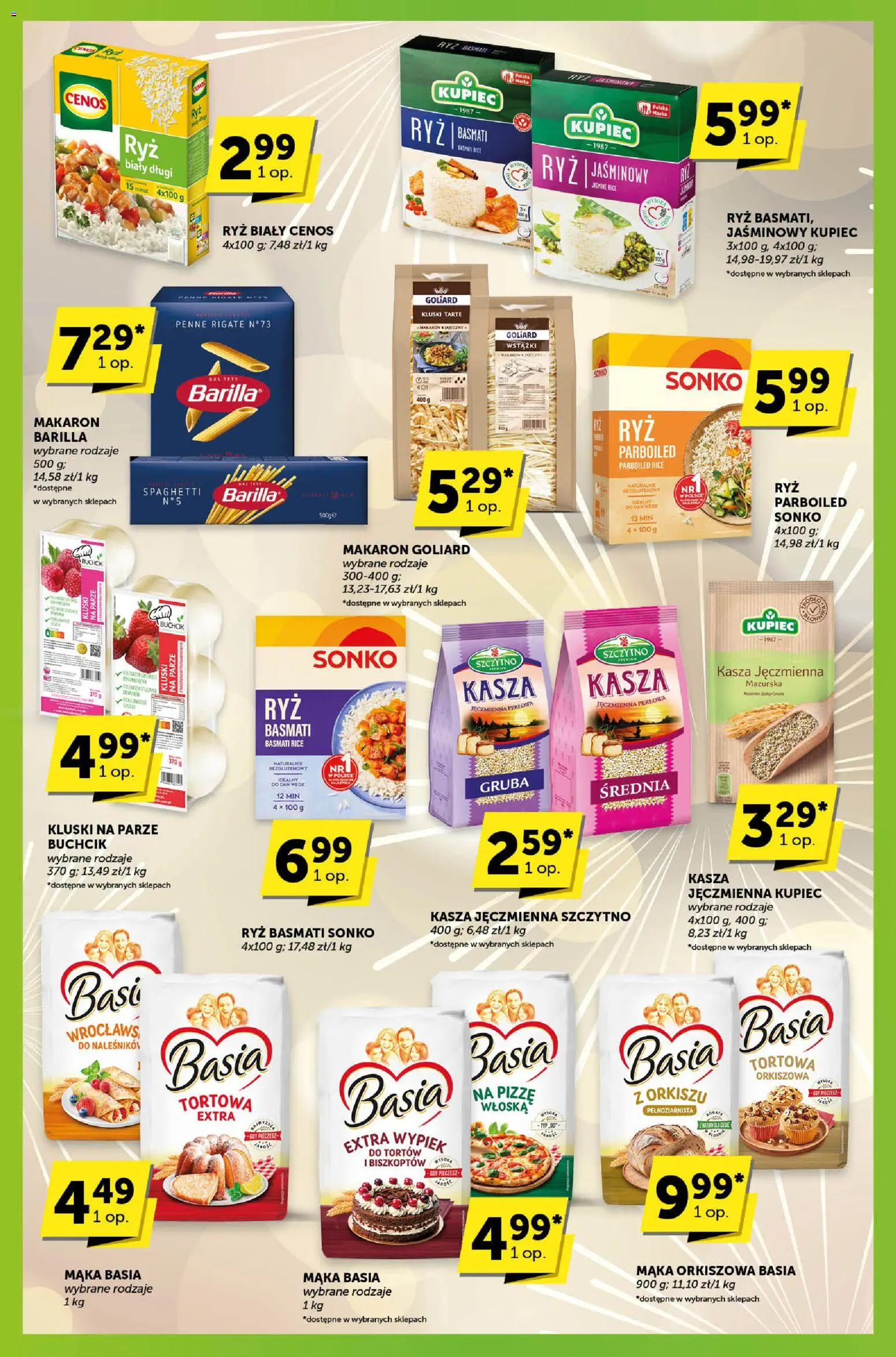 Groszek Gazetka - Sprawdź, co więcej od 08.01.2026 | Strona: 3 | Produkty: Kasza, Penne, Ryż, Mąka orkiszowa