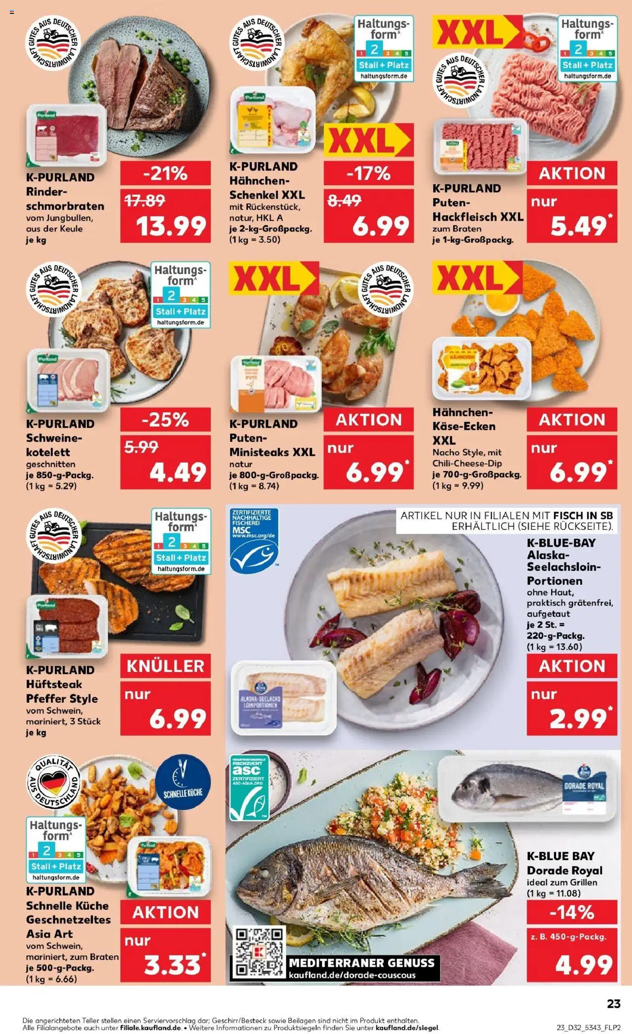 Kaufland prospekt Leonberg	 - gültig ab dem 10.08.2025 | Seite: 36 | Produkte: Dorade, Küche, Pfeffer, Hackfleisch