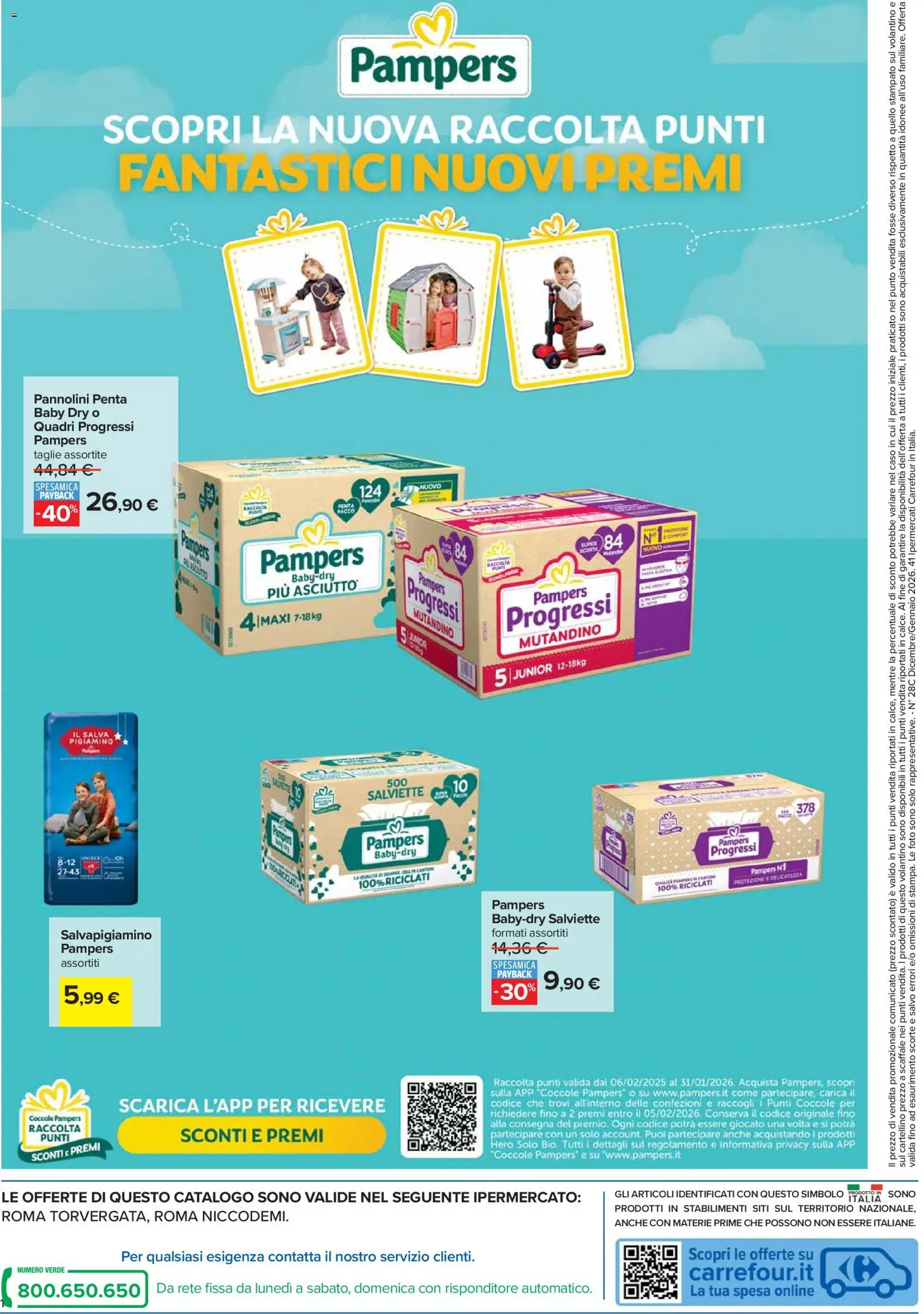 Volantino Carrefour del 27.12.2025 | Pagina: 16 | Prodotti: Pannolini, Pampers, Scaffale