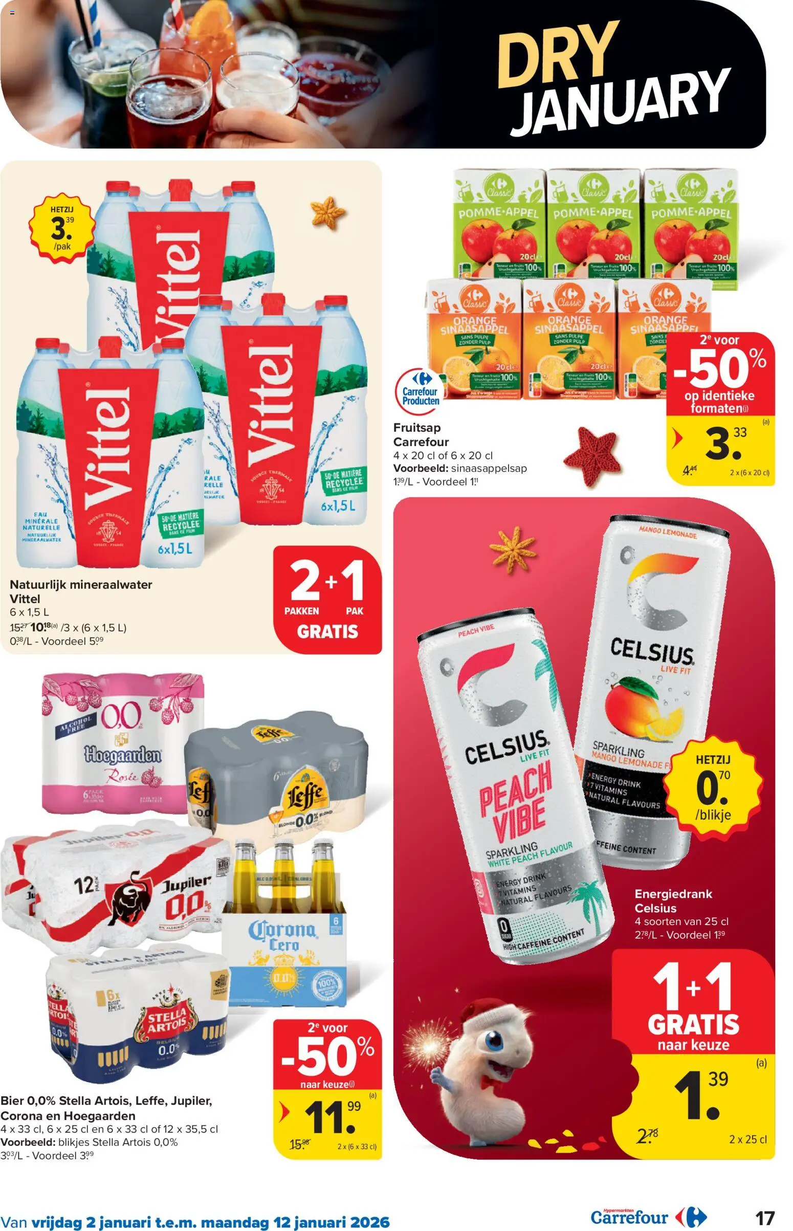 {H1} | Pagina: 17 | Producten: Bier, Mango, Appel, Mineraalwater