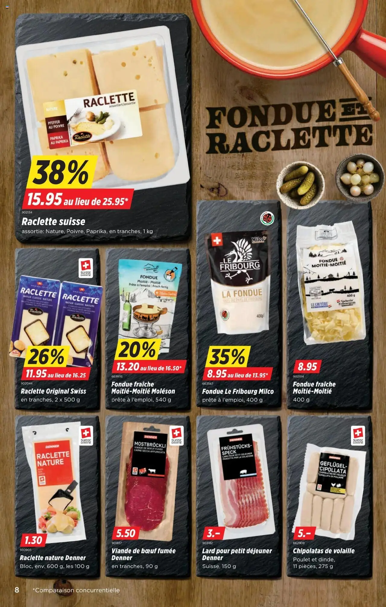 Denner Aktionen FR – gültig ab 07.10.2025 | Seite: 8 | Produkte: Pfeffer, Raclette, Fondue