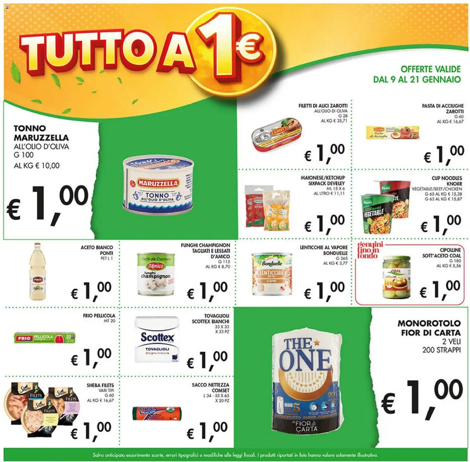 Volantino Coal del 09.01.2026 | Pagina: 5 | Prodotti: Lenticchie, Pasta, Alici, Cipolline