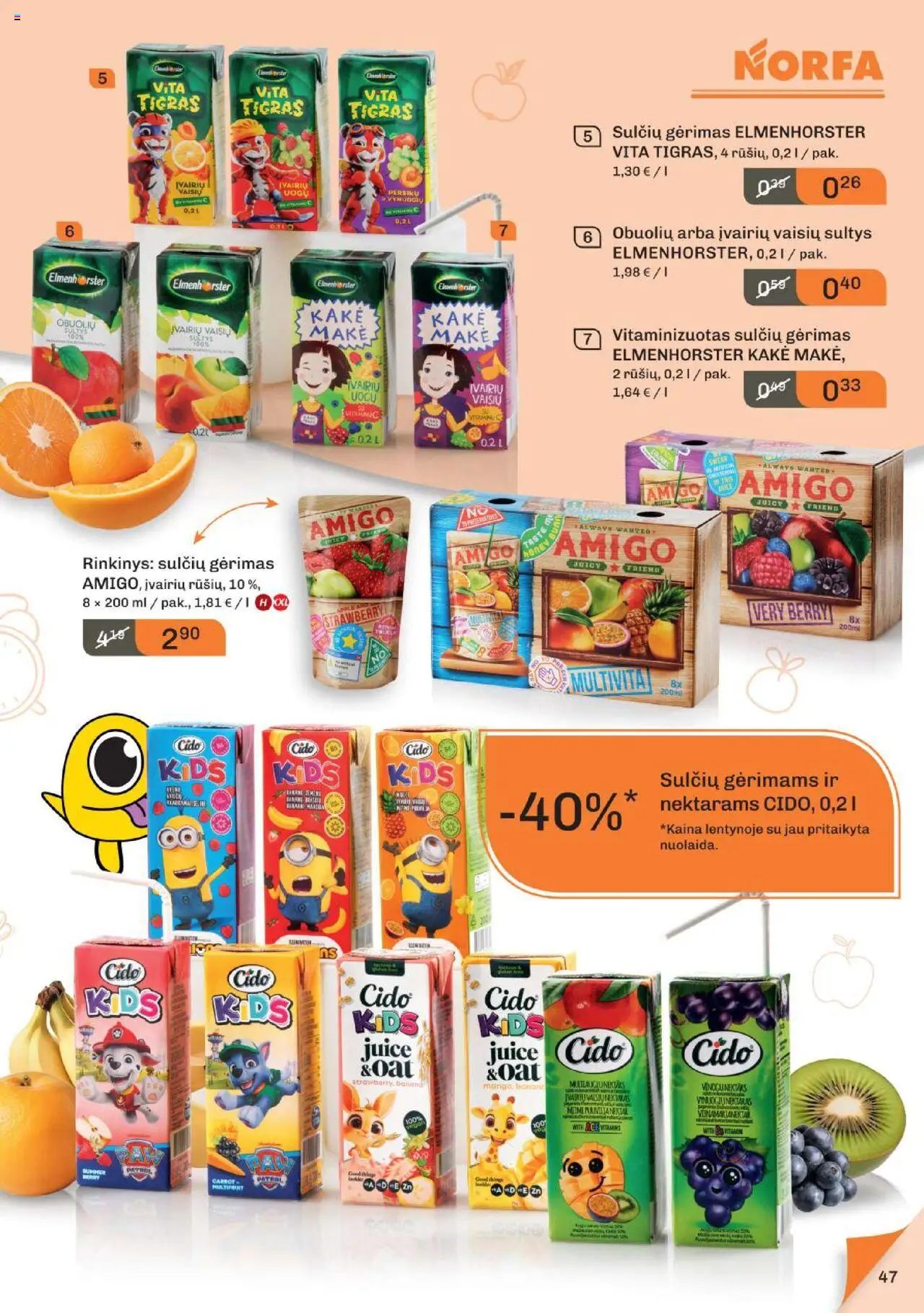 NORFA - Leidinys - Atgal į mokyklą│galioja nuo 05.08.2025 | Puslapis: 47 | Prekių: Sultys