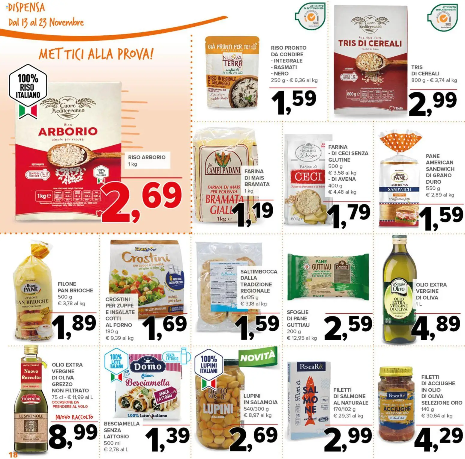 Volantino Todis del 13.11.2025 | Pagina: 18 | Prodotti: Tè, Cereali, Crostini, Acciughe