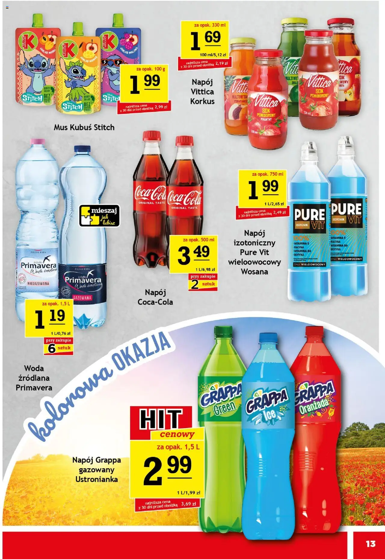Gram Market Gazetka od 11.06.2025 | Strona: 13 | Produkty: Mango, Malina, Woda źródlana, Woda