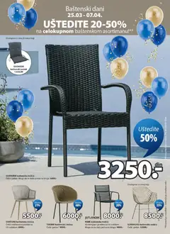 Jysk katalog - pregled Jysk kataloga - važi od 01.04.2026 | Strana: 19 | Proizvode: Baštenska stolica, Jastuk, Stolica