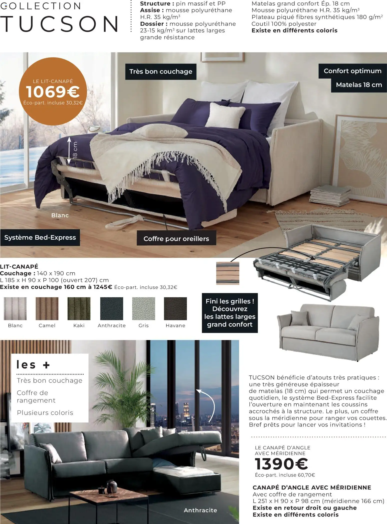 {H1} | Page: 20 | Produits: Plateau, Matelas, Canapé, Coffre de rangement