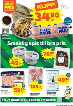 Stora Coop erbjudanden - Förhandsvisning av reklamblad från butik Stora Coop aktuell från 16.03.2026 | Sida: 2 | Produkter: Räkor, Fläsk, Spis