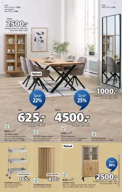 JYSK Tilbudsavis gyldig fra 29.08.2025 | Side: 5 | Produkter: Bord, Stol, Spejl, Vitrine
