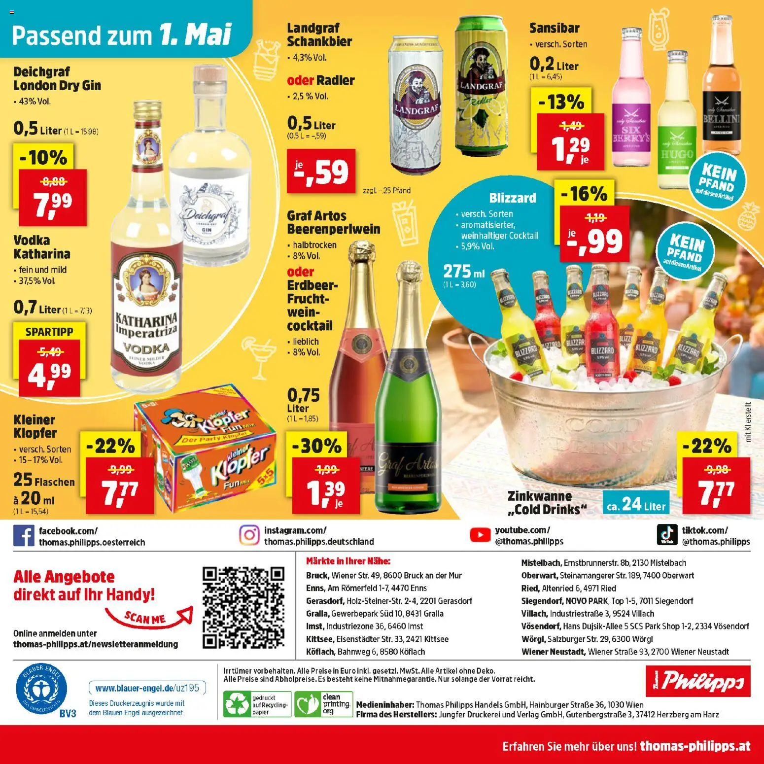 Thomas Philipps Flugblatt gültig ab 27.04.2026 | Seite: 29 | Produkte: Gin, Wein