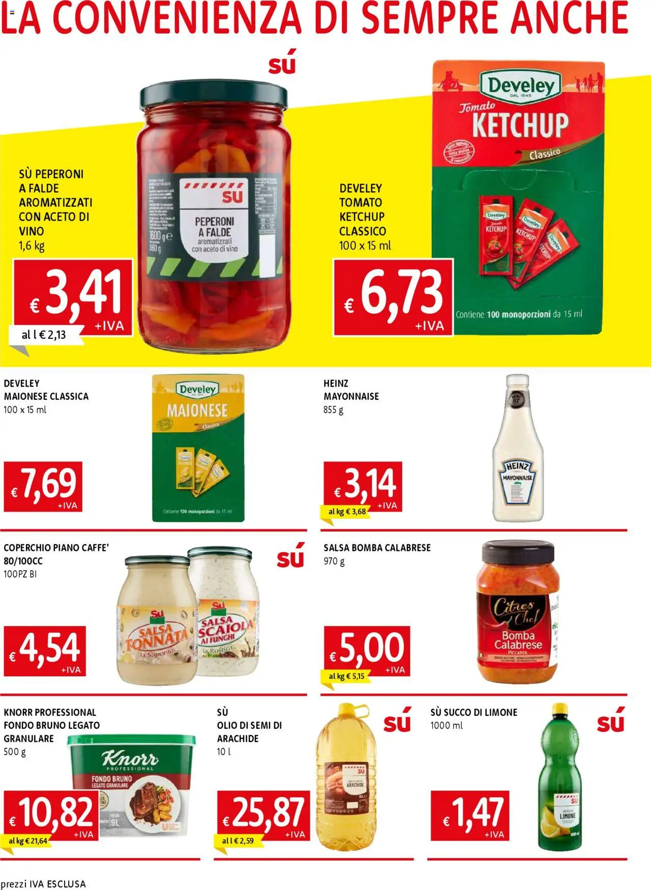 Volantino Famila del 29.05.2025 | Pagina: 4 | Prodotti: Succo, Ketchup, Maionese, Salsa