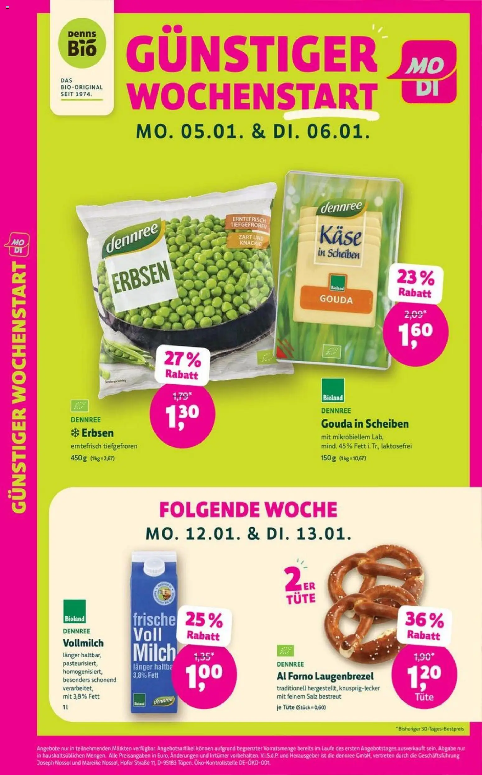 Denns BioMarkt Angebote – gültig ab 02.01.2025 | Seite: 3 | Produkte: Käse, Gouda, Salz, Erbsen