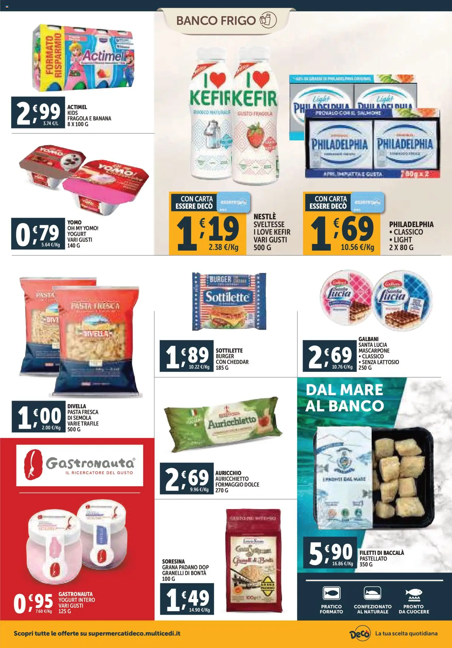 Volantino Decò del 20.11.2025 | Pagina: 6 | Prodotti: Yogurt, Pasta, Grana Padano, Mascarpone