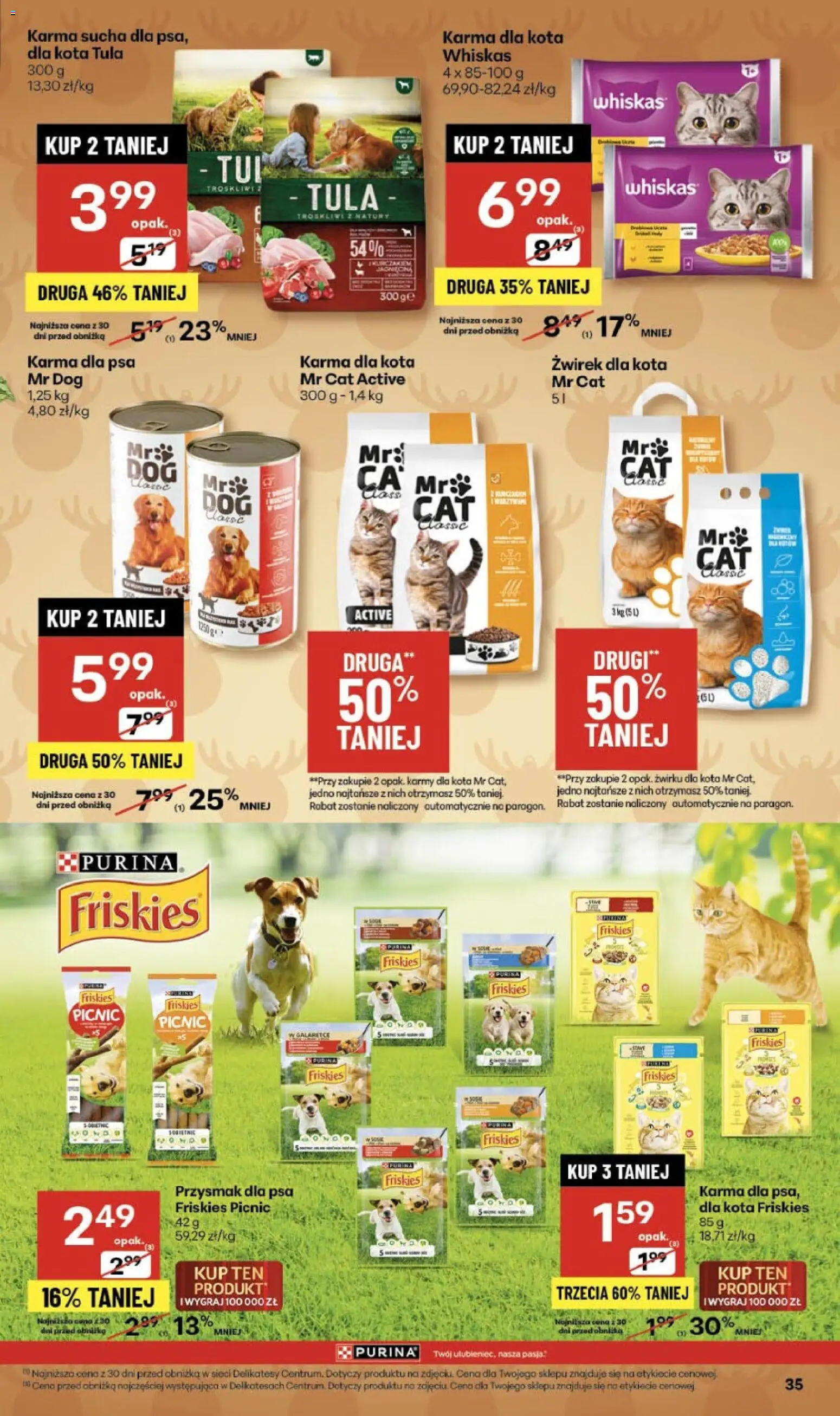 Delikatesy Centrum Gazetka - Sklepy Własne od 27.11.2025 | Strona: 35 | Produkty: Żwirek dla kota, Delikatesy, Karma dla kota, Karma dla psa