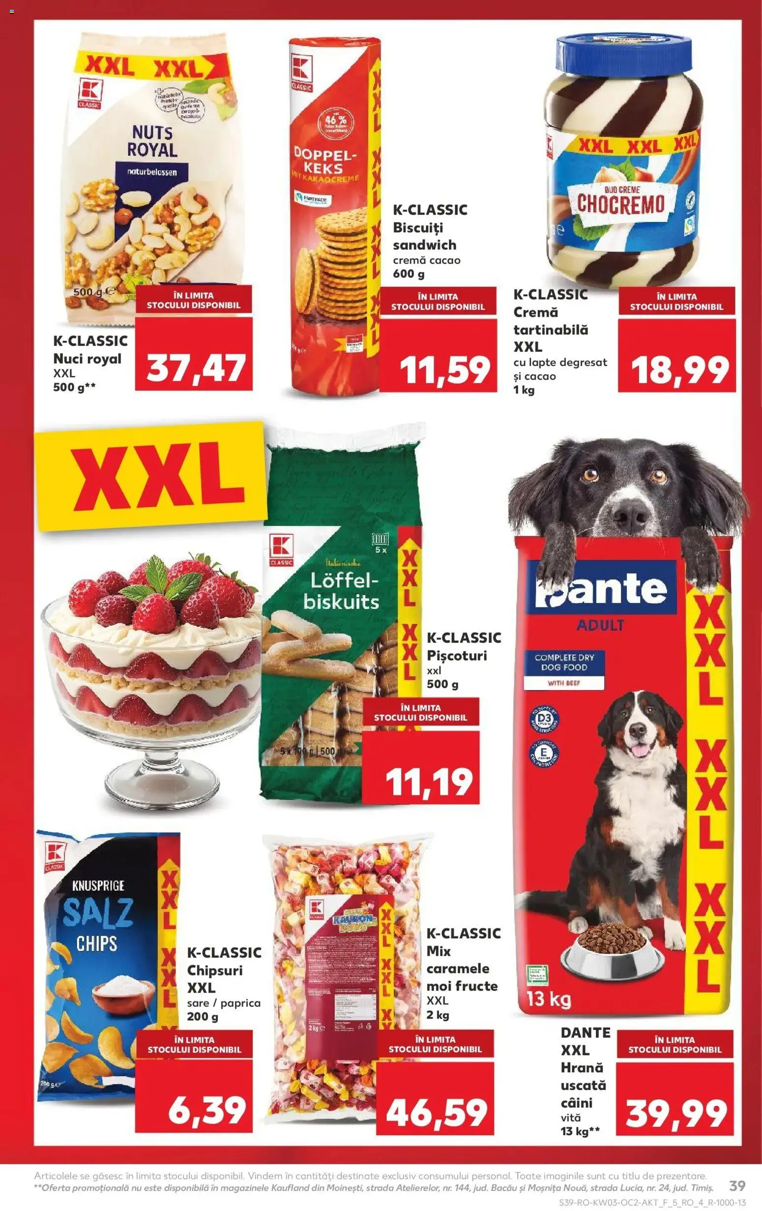 Noul catalog Kaufland – valabil de la 14.01.2026 | Pagină: 39 | Produse: Lapte, Cremă, Cremă tartinabilă, Biscuiți