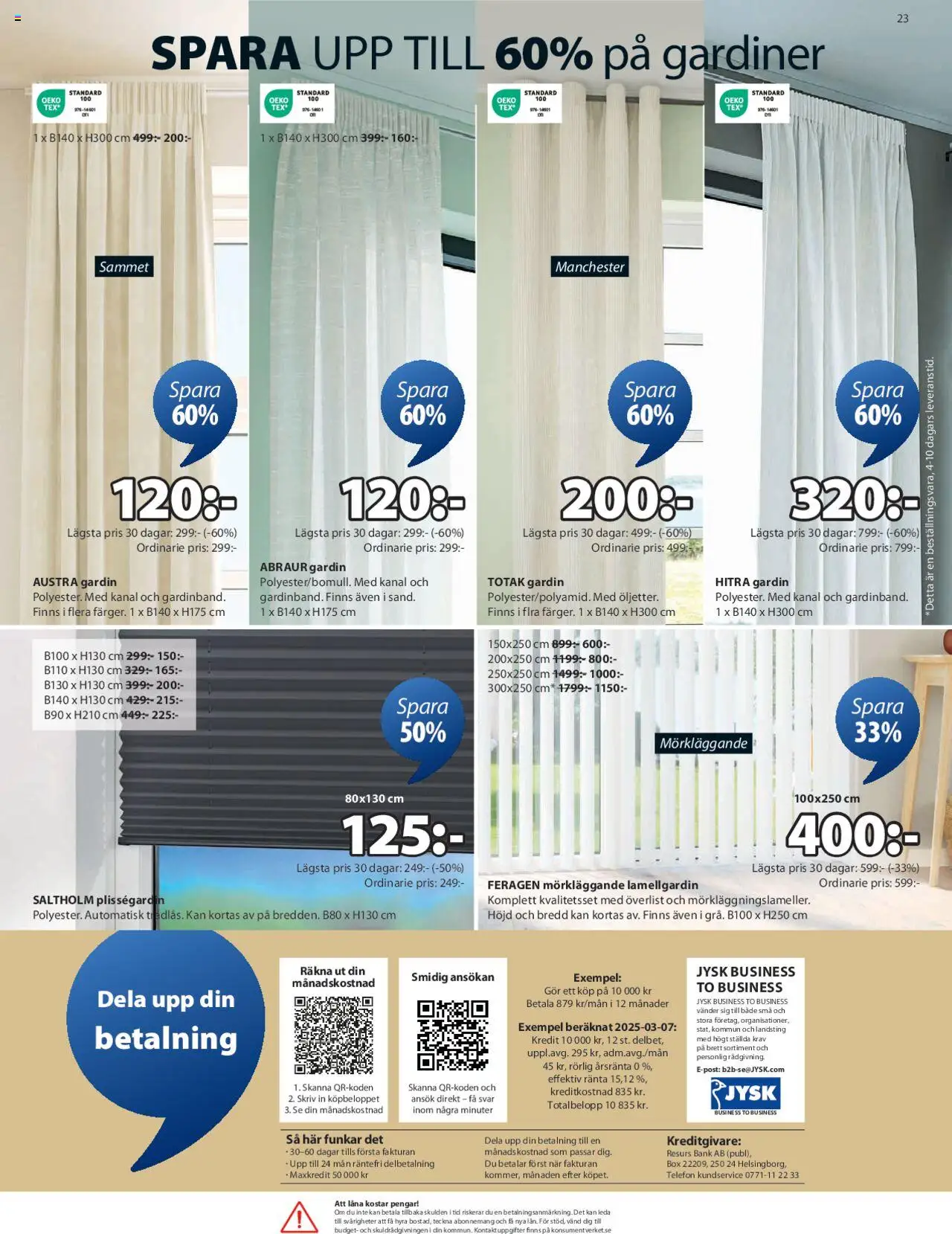 JYSK reklamblad aktuell från 25.08.2025 | Sida: 24 | Produkter: Bänk, Gardin, Telefon, Kontakt