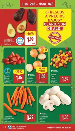 Vista previa Cebolla, Origen: España. Categoría: I. 2 kg válido desde el 02.03.2026 | Página: 4 | Productos: Zanahoria, Παγωμένο τσάι