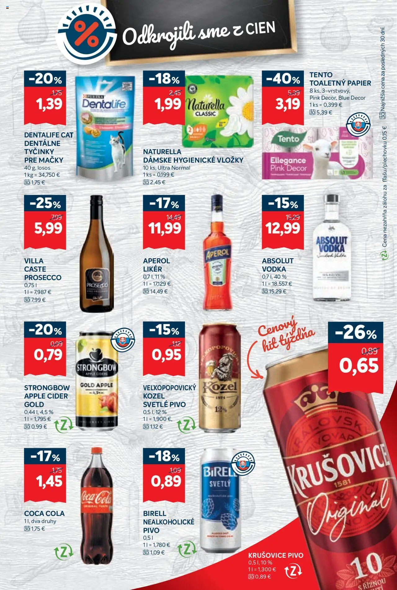 Kraj leták │ platný od 19.06.2025 | Strana: 7 | Produkty: Apple, Strongbow, Coca cola, Absolut vodka