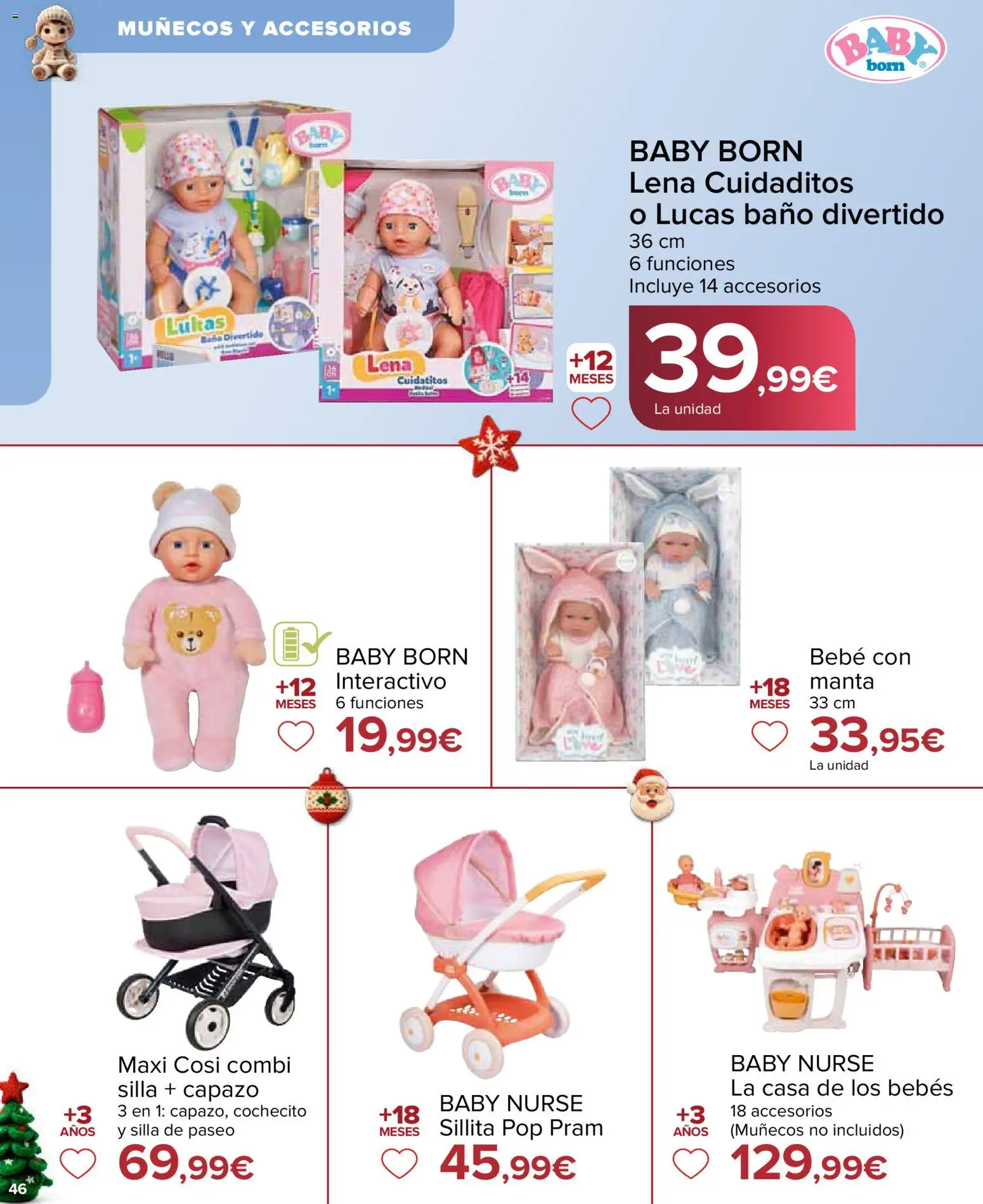 Carrefour Juguetes │ válido desde el 07.11.2025 | Página: 46 | Productos: Manta, Combi, Silla, Baño