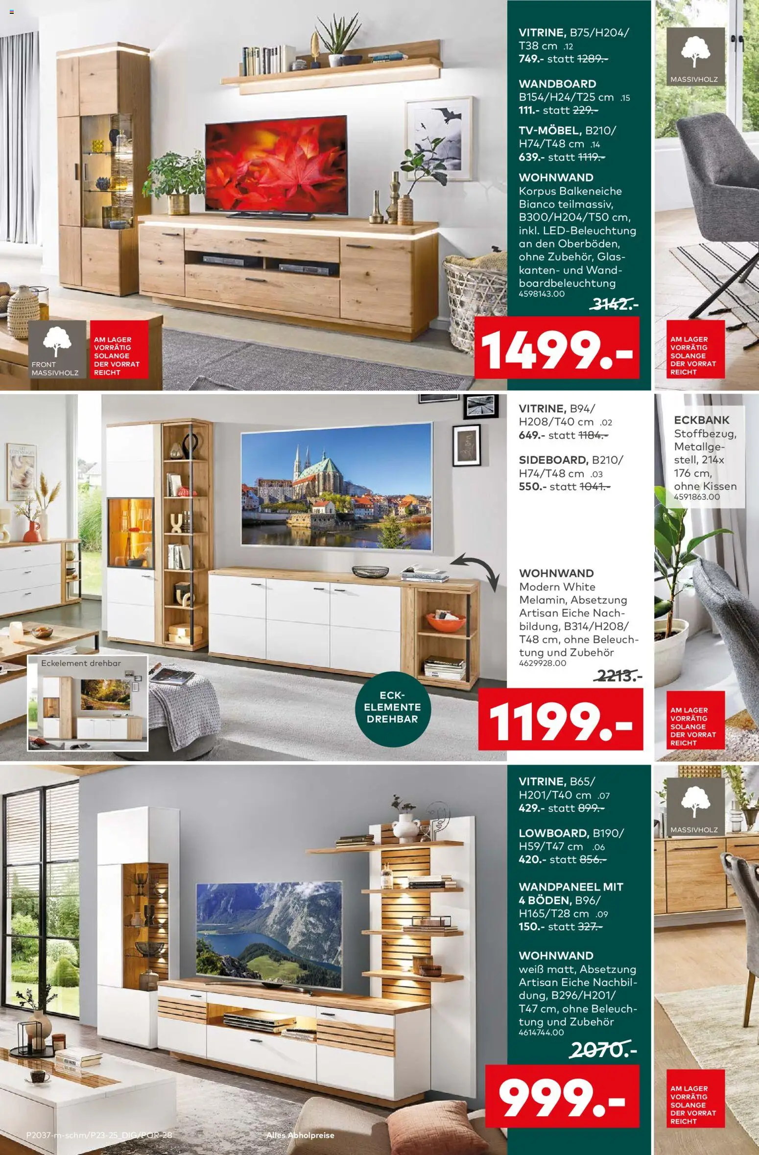 Porta! Prospekt 	 – gültig ab 01.12.2025 | Seite: 2 | Produkte: Wohnwand, Wandboard, Eckbank, Kissen