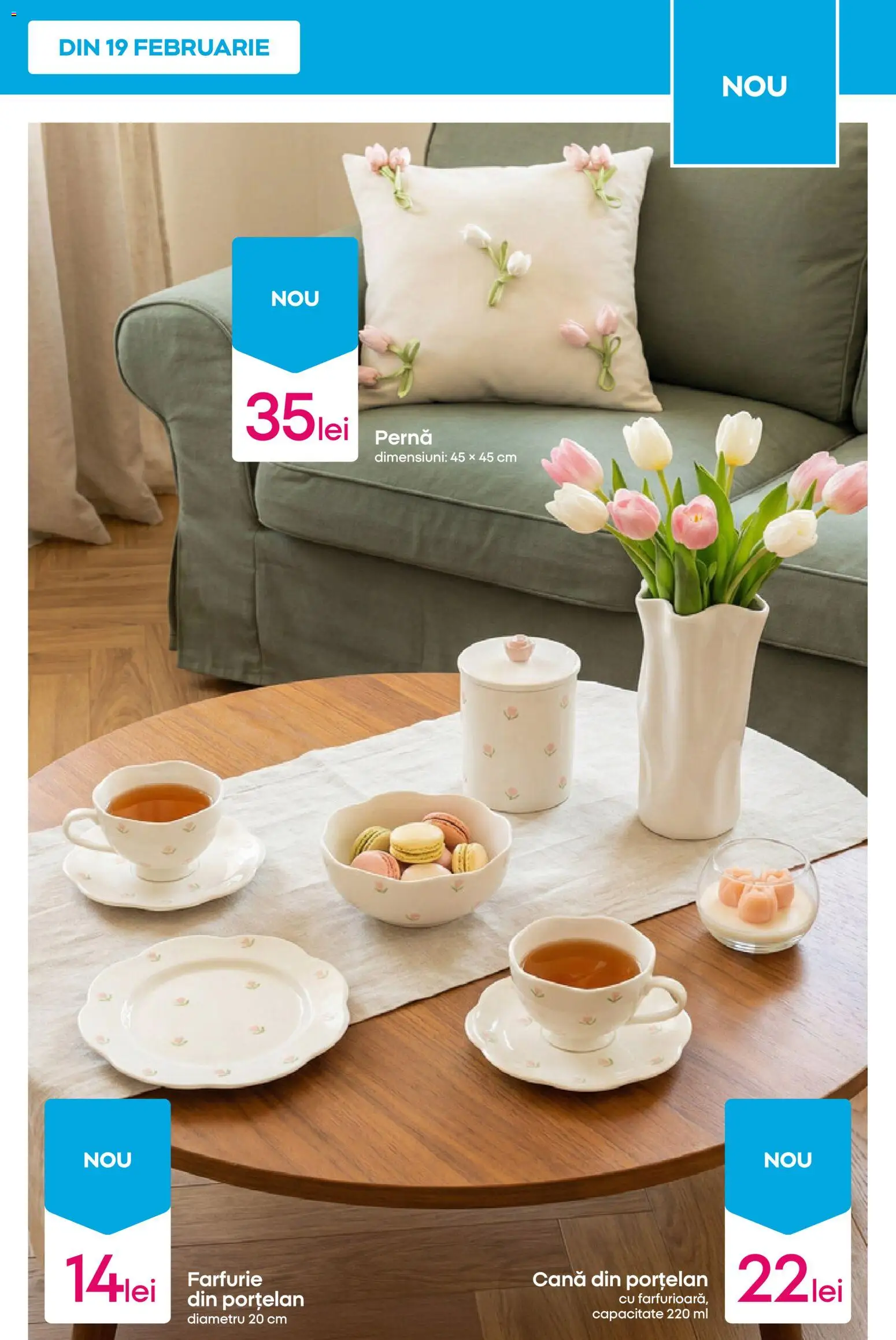 Noul catalog Pepco – valabil de la 19.02.2026 | Pagină: 9 | Produse: Pernă, Farfurie