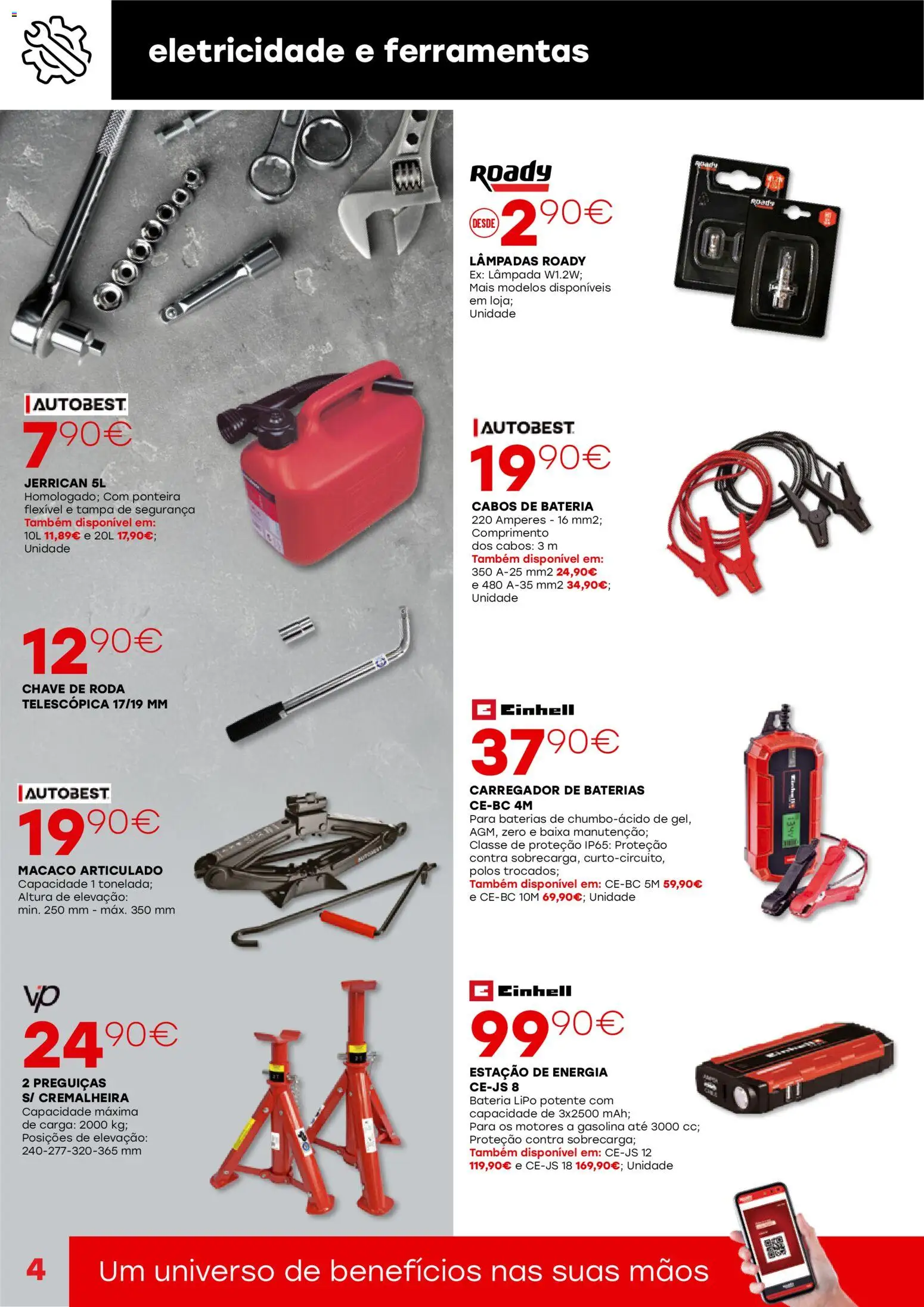 Roady - folheto │ válido de 29.01.2026 | Página: 4 | Produtos: Polos, Lâmpadas, Ferramentas, Bateria