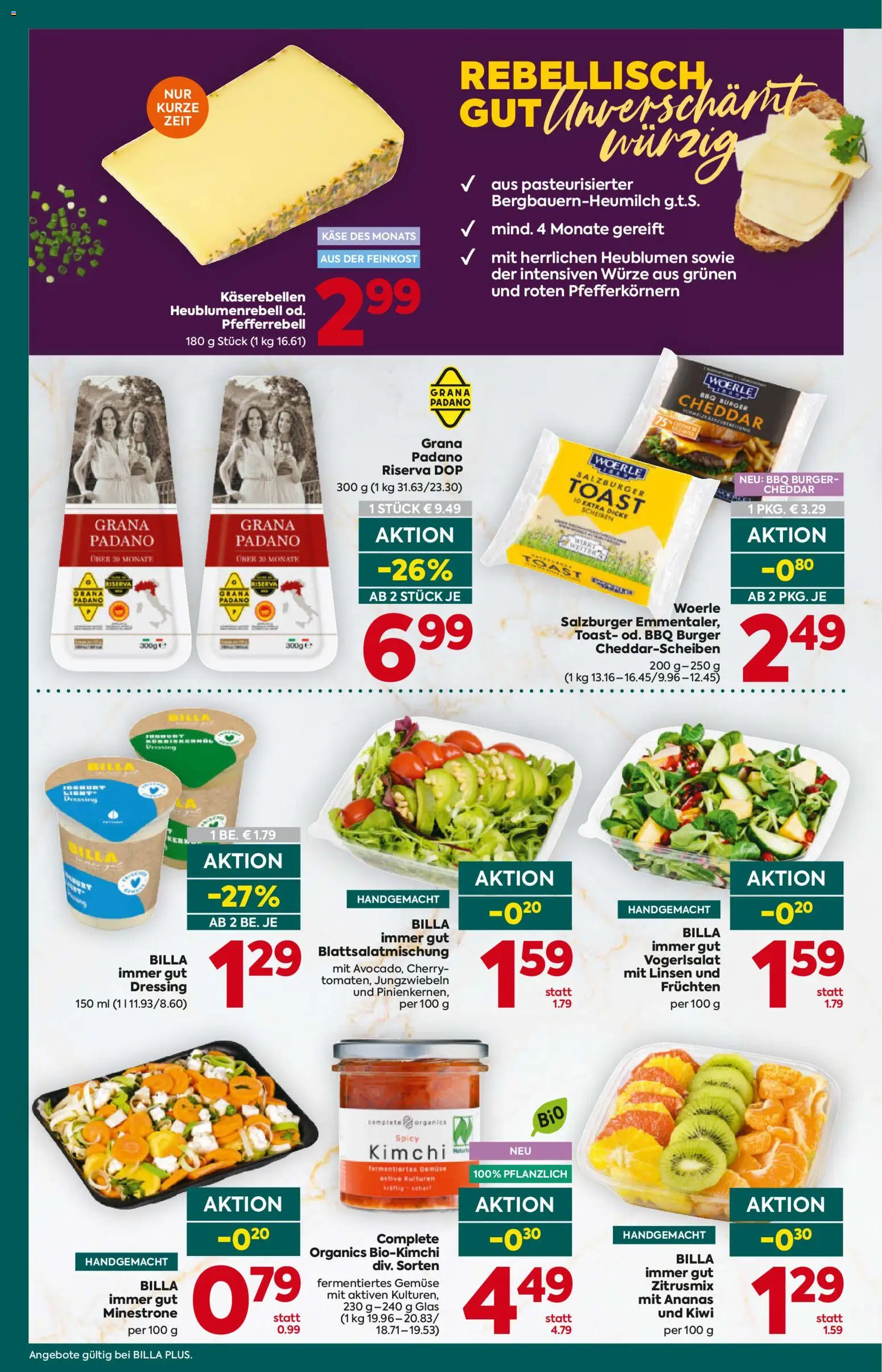 Billa Plus Flugblatt - Kärnten gültig ab 02.01.2026 | Seite: 11 | Produkte: Kiwi, Gemüse, Käse, Ananas