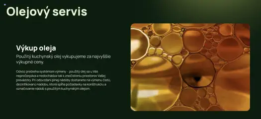 Royal Solutions s.r.o - Použitý kuchynský olej vykupujeme za najvyššie ceny - náhľad platný od 02.09.2025