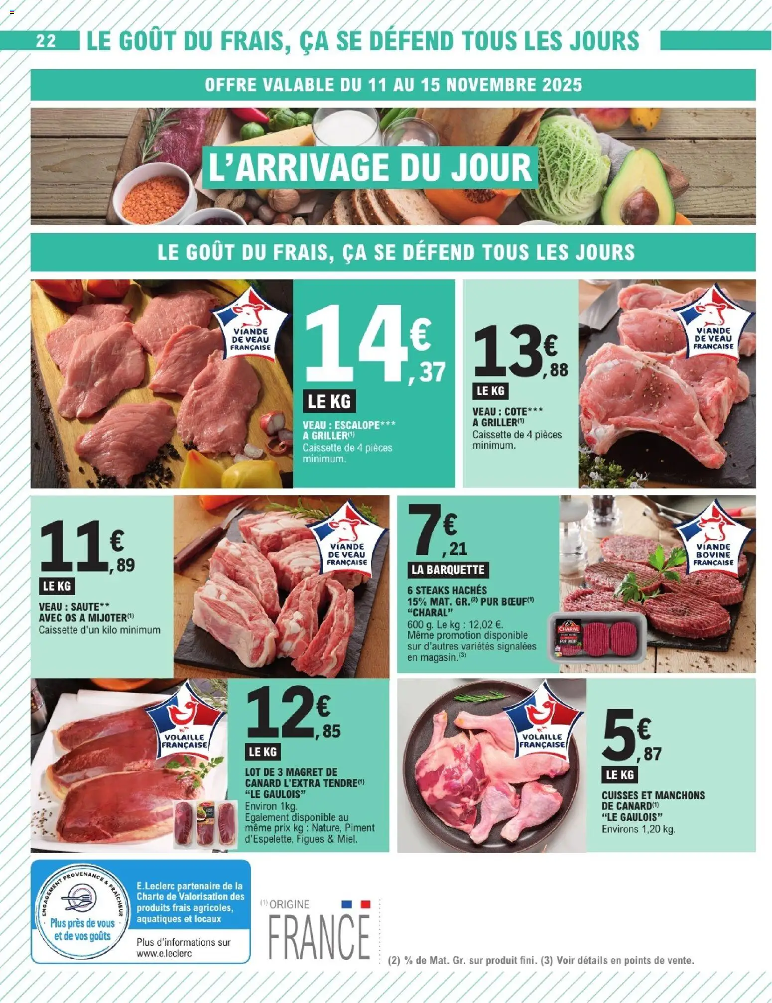 {H1} | Page: 22 | Produits: Magret de canard, Volaille, Piment, Viande