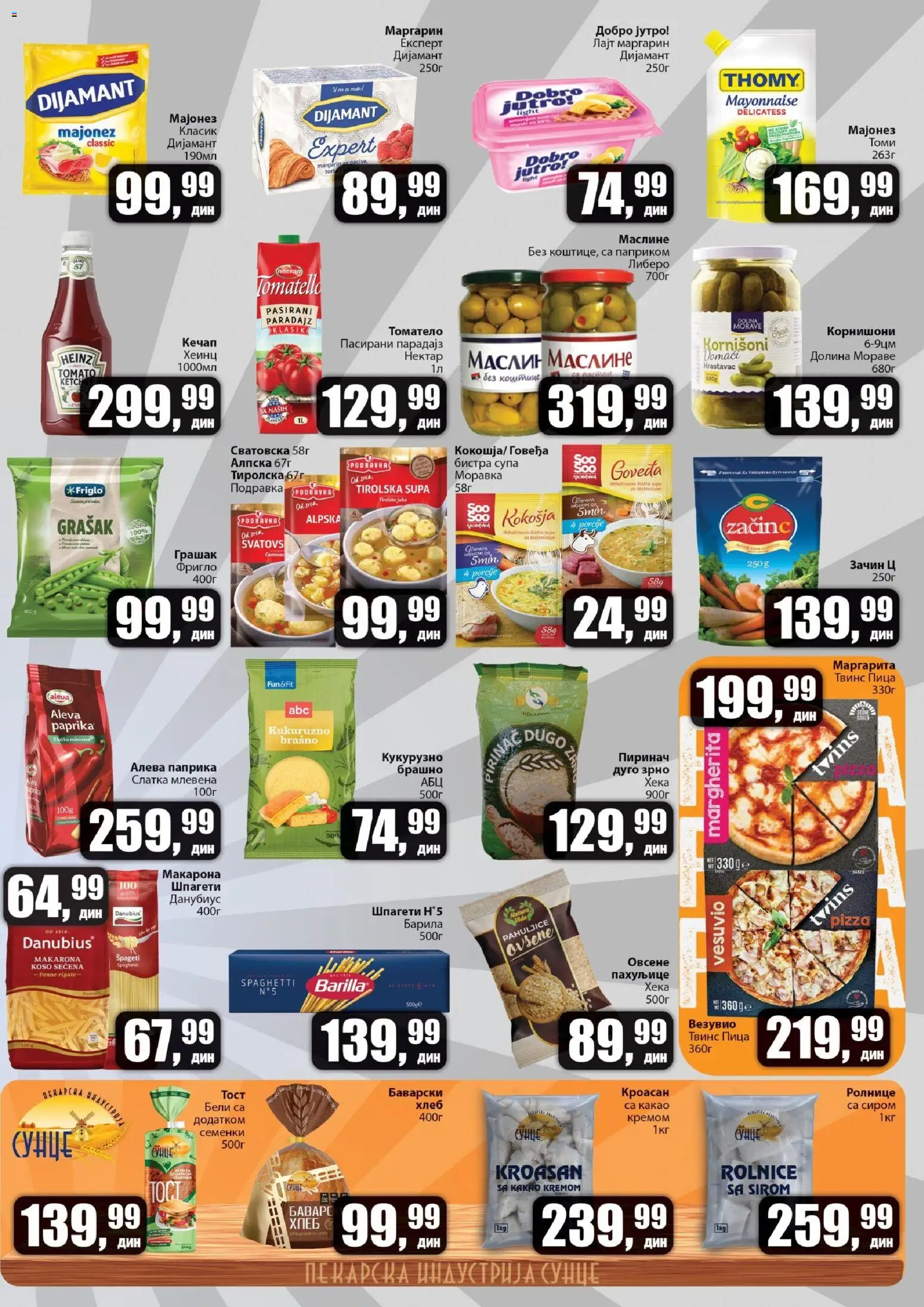 Sunce katalog - važi od 22.01.2026 | Strana: 3 | Proizvode: Grašak, Brašno, Kornišoni, Paradajz