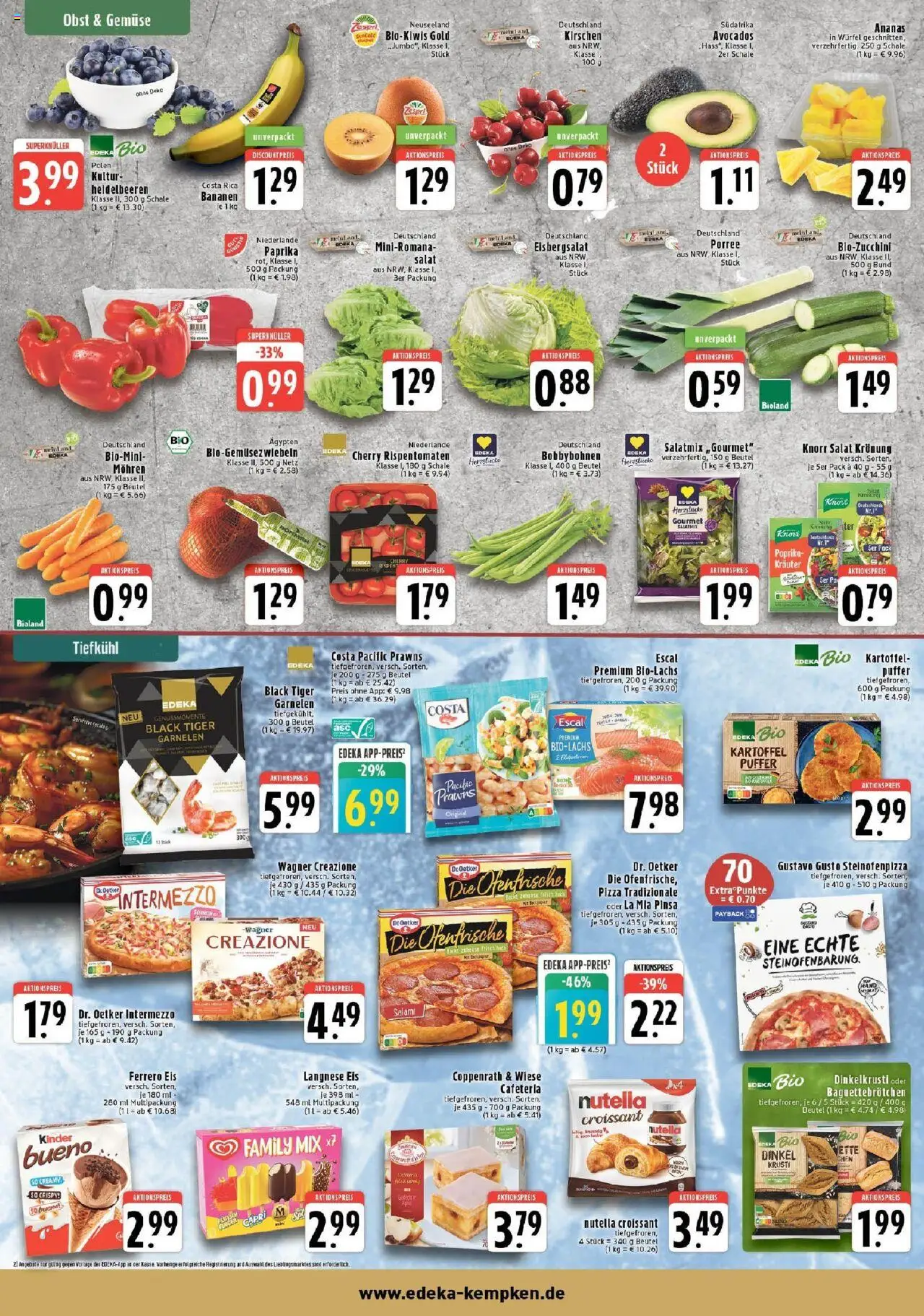 Edeka prospekt Krefeld	 - gültig ab dem 27.07.2025 | Seite: 4 | Produkte: Langnese, Dressing, Garnelen, Eis