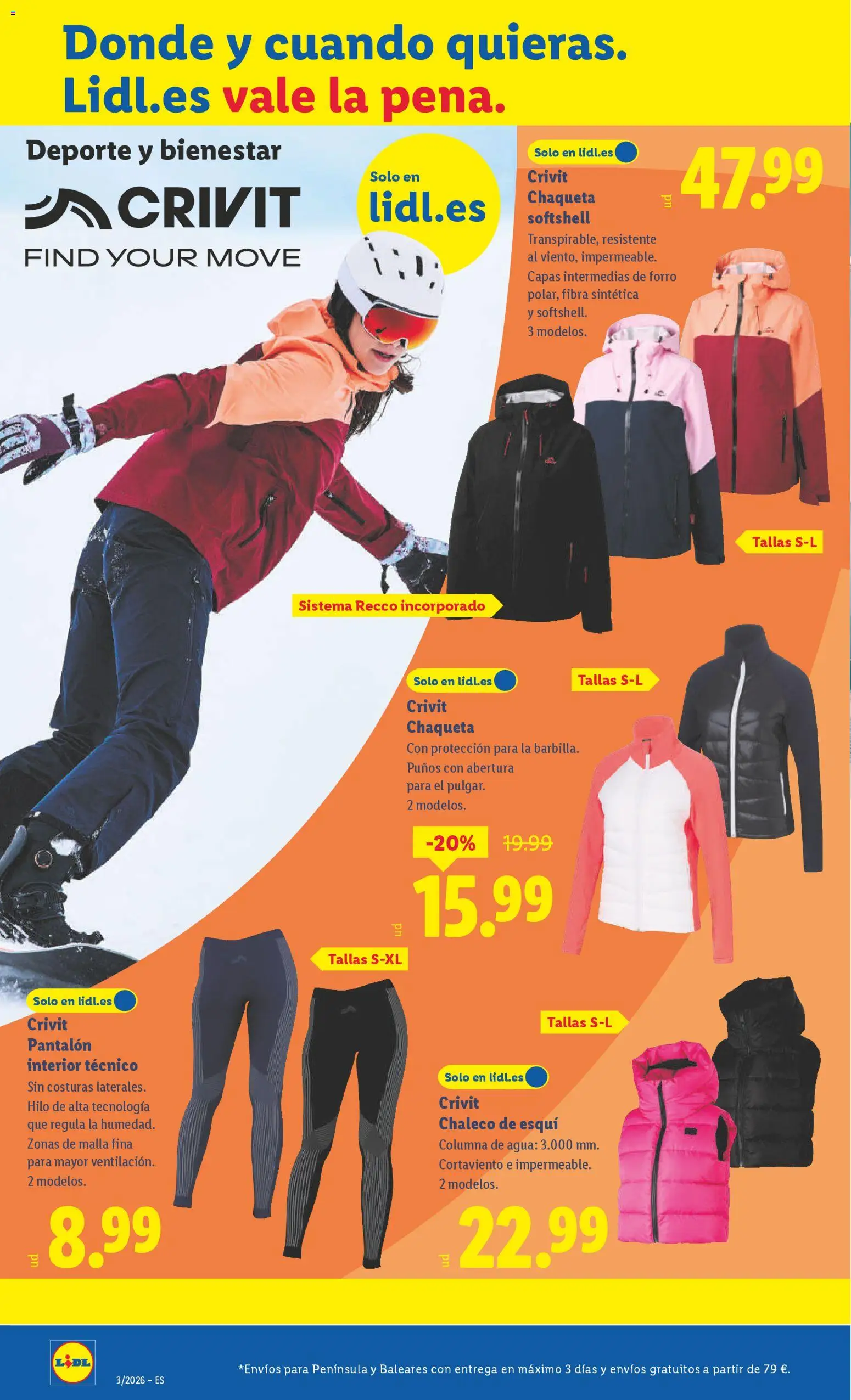 Lidl folleto de bazar │ válido desde el 12.01.2026 | Página: 2 | Productos: Chaleco, Chaqueta