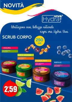 Anteprima del volantino Maury's Hydra Viva Novità catalogo valido a partire dal 14.06.2025 | Pagina: 4 | Prodotti: Scrub, Lime, Anguria